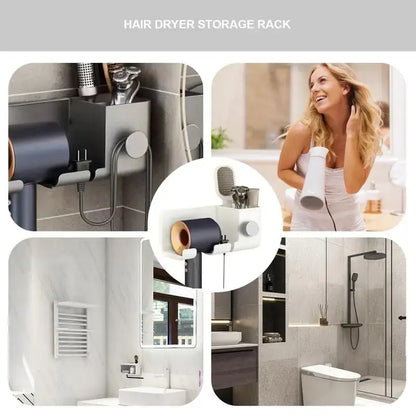 Hair Dryer Holder: No-Drill Bathroom Organizer