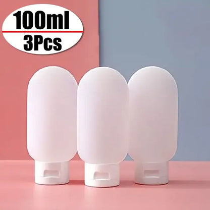 4/3-piece soft silicone travel bottle set