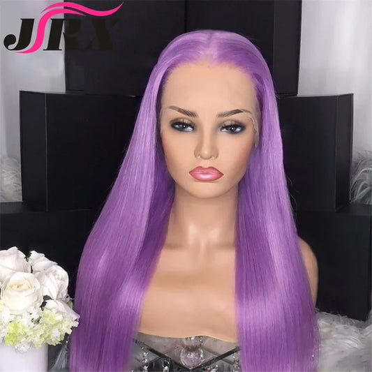 Lavender Brazilian Remy Wig: Glue less 13*4 Lace Front